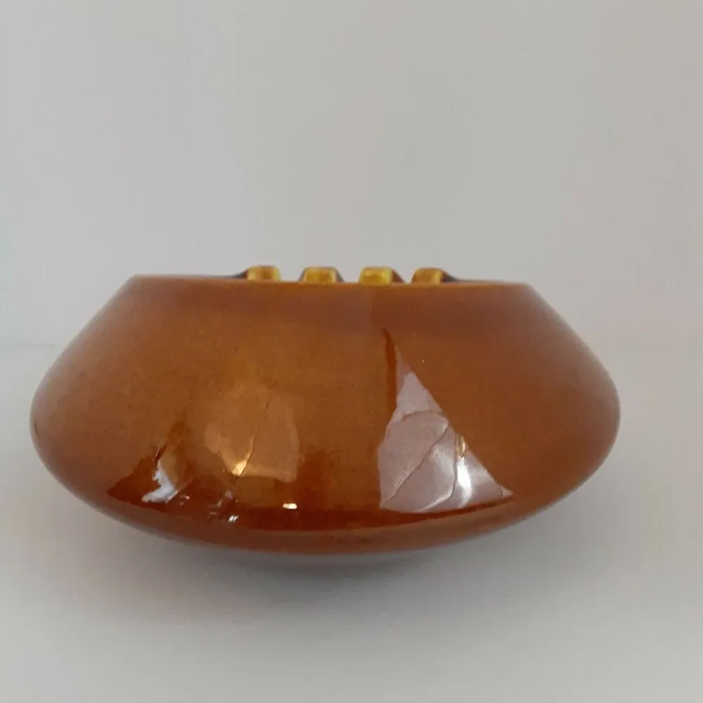 Vintage Hyalyn Ashtray,Drip Glaze & Smooth,Mid Century Modern, Scandinavian